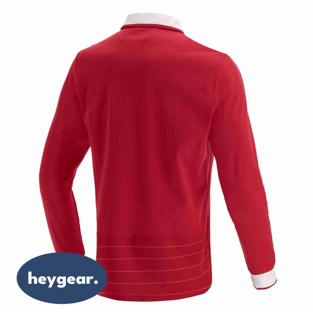 Crest Long Sleeved Rugby Polo Jersey - Image 2
