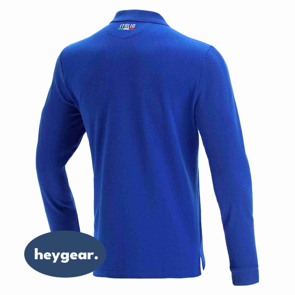 Men's Long Sleeve Dry Fit Casual Collared Pique Ruby Jersey - Image 2
