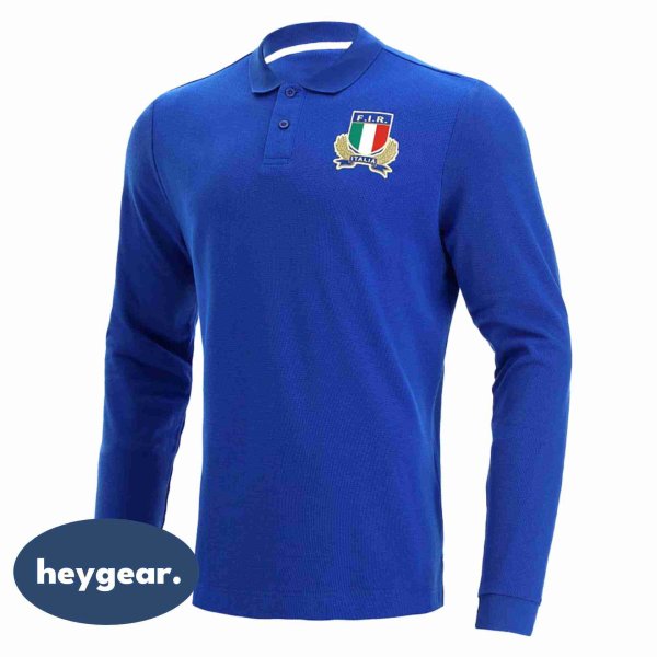 Men's Long Sleeve Dry Fit Casual Collared Pique Ruby Jersey