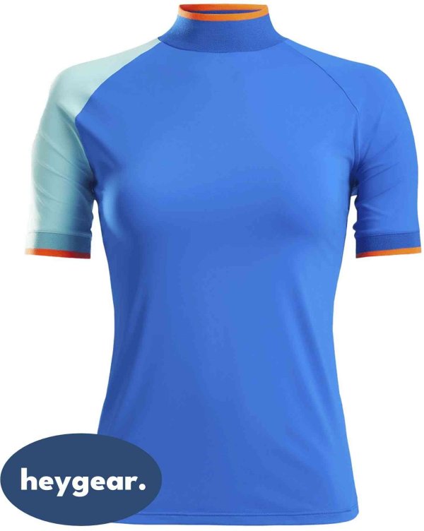 Women's Essentials Heathered Mock-Neck  Golf Polo Shirt