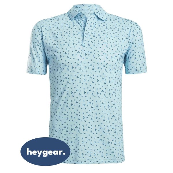 Men's Allover Print Polo Shirt