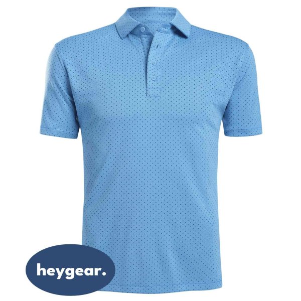 Men's Mesh Golf Shirt Short Sleeve Dry Fit Polo